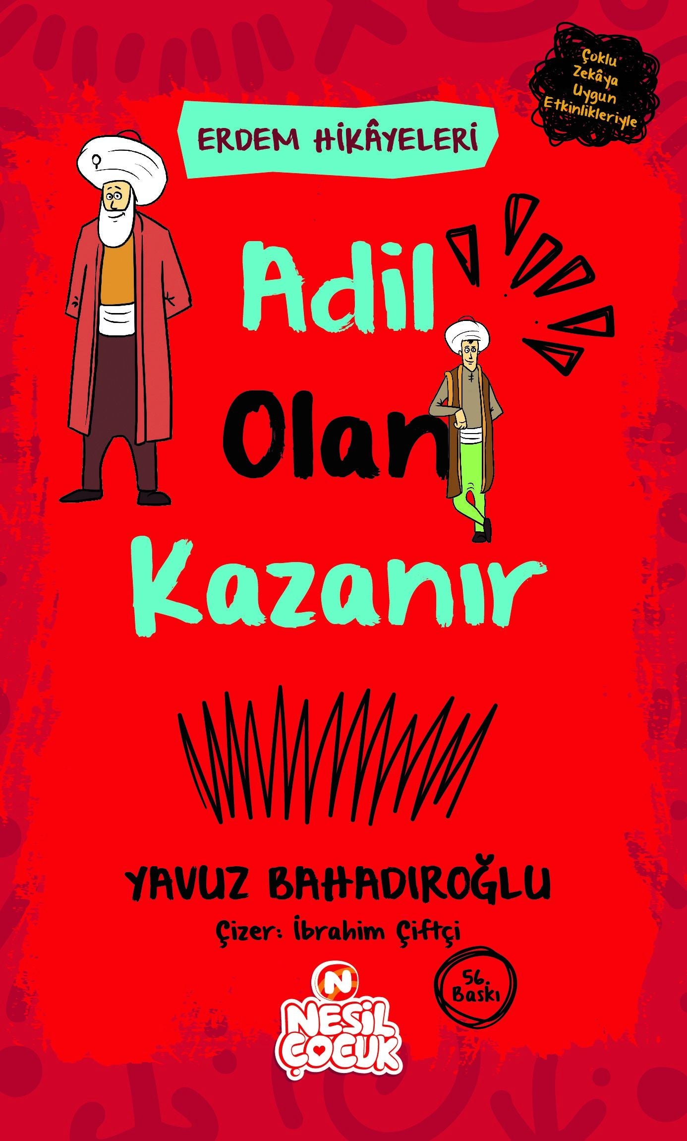 Adil Olan Kazanır Yavuz Bahadıroğlu Türkçe çocuk kitabı kapağı