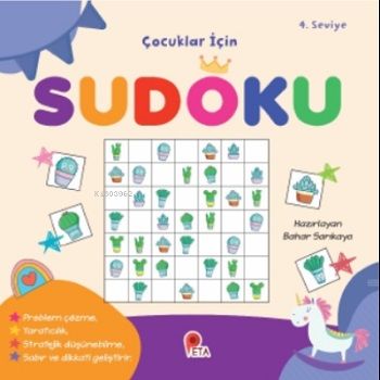 Çocuklar İçin Sudoku 4. Seviye - Peta Kitap Kitap