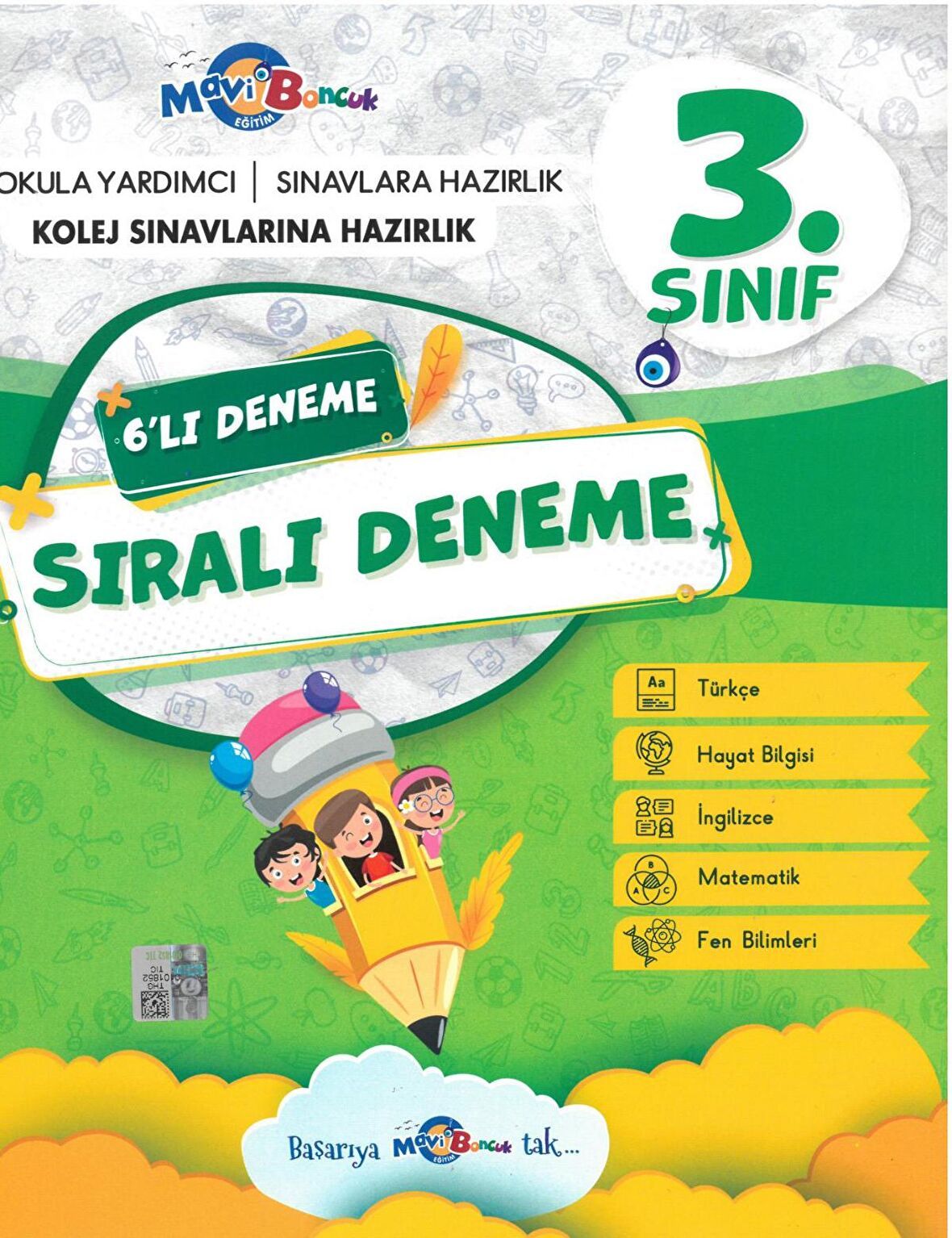 3. Sınıf Sarmal 6lı Deneme Video Çözümlü - Mavi Boncuk Kitap