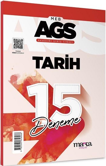 2025 MEB AGS Tarih 15 Deneme Tamamı Video Çözümlü - Marka Yayınları Kitap