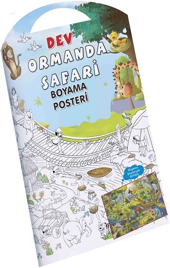 Ormanda Safari Dev Boyama Posteri - 0-6 Yaş Yayınları Kitap