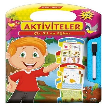 Çiz Sil Eğlen Aktiviteler - 0-6 Yaş Yayınları Kitap