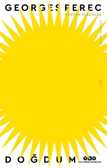Doğdum - Georges Perec, Deneme Türkçe kitap kapağı