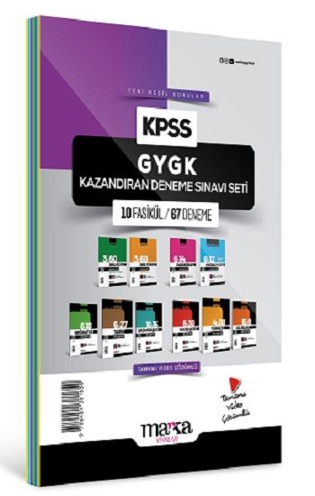 2025 KPSS GYGK Kazandıran Deneme Sınavı Seti 10 Fasikül 67 Deneme - Marka Yayınları Kitap