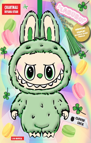 Labubu Clover Luck Çılgın Koleksiyon – Çıkartmalı Boyama Kitabı - Doğan Çocuk Kitap