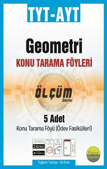 TYT-AYT Geometri Tarama Föyleri (5 Fasikül) - Pano Yayınevi Kitap