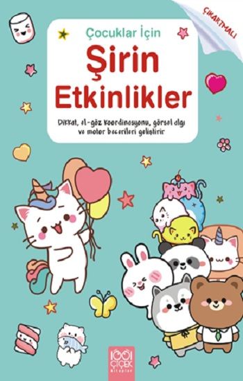 Çocuklar için Şirin Etkinlikler - Çıkartmalı - 1001 Çiçek Kitaplar Kitap