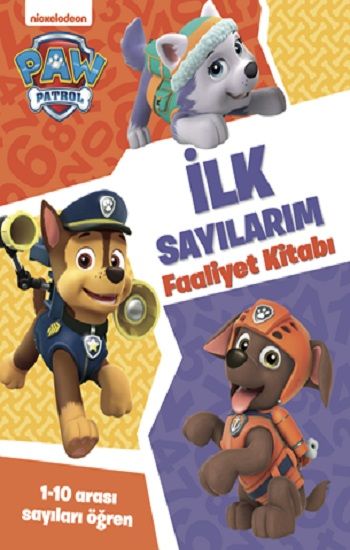 Paw Patrol İlk Sayılarım Faaliyet Kitabı - Beta Kids Kitap