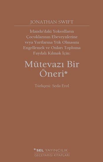 Mütevazı Bir Öneri - Sel Yayıncılık Kitap