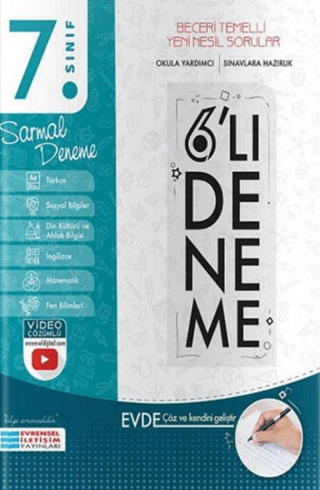 7. Sınıf 6 lı Sarmal Deneme - Evrensel İletişim Yayınları Kitap