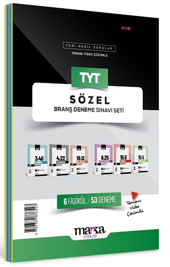 2025 TYT Sözel Branş Deneme Sınavı Seti 6 Fasikül 53 Deneme - Marka Yayınları Kitap