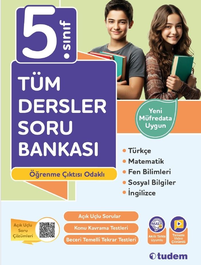 5. Sınıf Tüm Dersler Soru Bankası - Tudem Eğitim Yayınları Kitap