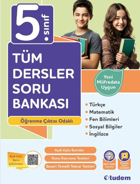 5. Sınıf Tüm Dersler Soru Bankası - Tudem Eğitim Yayınları Kitap