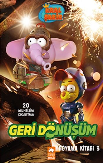 Kral Şakir Geridönüşüm Boyama Kitabı 3 - Eksik Parça Yayınları Kitap