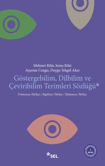 Göstergebilim, Dilbilim ve Çeviribilim Terimleri Sözlüğü Sema Rifat Türkçe kitap kapağı