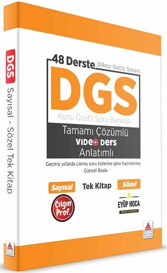 DGS Kitap Konu Özetli Soru Bankası Video Anlatımlı Tek Kitap - Delta Kültür Yayınevi Kitap