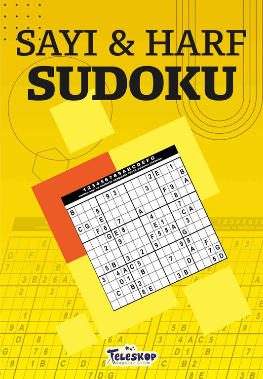 Sayı ve Harf Sudoku - Teleskop Popüler Bilim Kitap