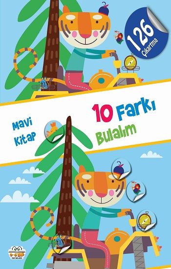 10 Farkı Bulalım - Mavi Kitap - 0-6 Yaş Yayınları Kitap