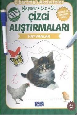 Çizgi Alıştırmaları - Hayvanlar - Parıltı Yayınları Kitap