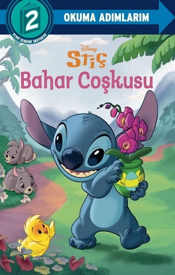 Disney Okuma Adımlarım - 2.Adım - Stiç - Bahar Coşkusu - Beta Kids Kitap