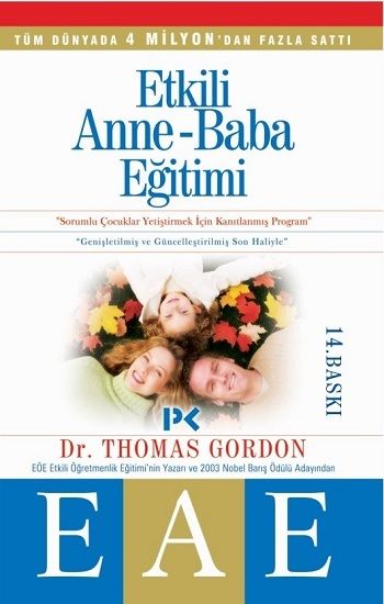 Etkili Anne-Baba Eğitimi Thomas Gordon Türkçe çocuk kitabı kapağı