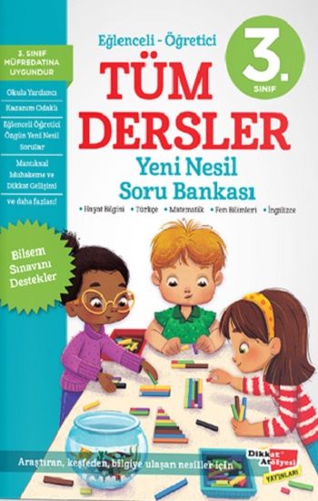 3. Sınıf Tüm Dersler Yeni Nesil Soru Bankası - Dikkat Atölyesi Yayınları Kitap