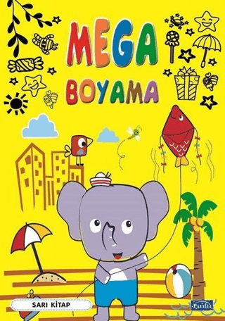 Mega Boyama - Sarı Kitap - Parıltı Yayınları Kitap