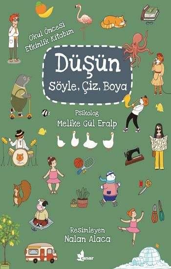 Düşün, Söyle, Çiz, Boya - Çınar Yayınları Kitap