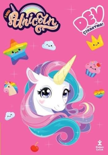 Unicorn - Dev Çıkartmalı Boyama Kitabı - Doğan Çocuk Kitap