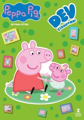 Peppa Pig - Dev Çıkartmalı Boyama Kitabı - Doğan Çocuk Kitap