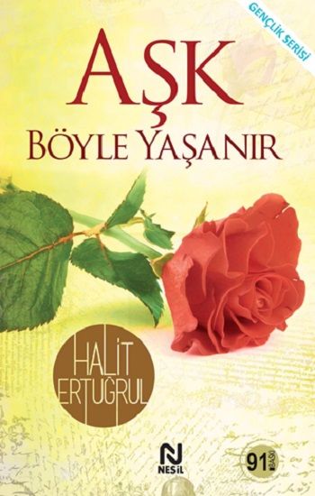 Aşk Böyle Yaşanır Halit Ertuğrul Türkçe kitap kapağı