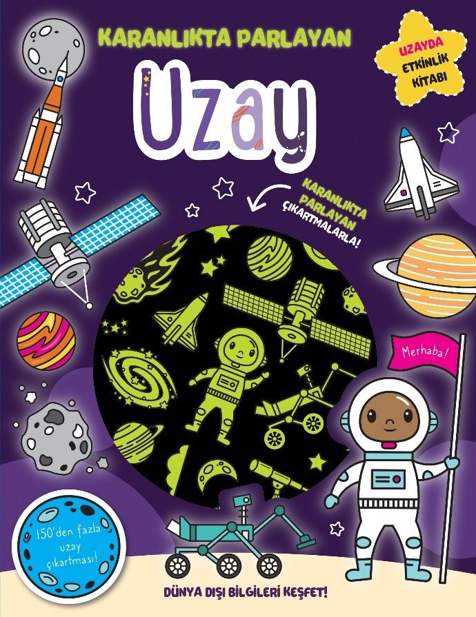 Karanlıkta Parlayan Kitaplar - Uzay - İndigo Çocuk Kitap