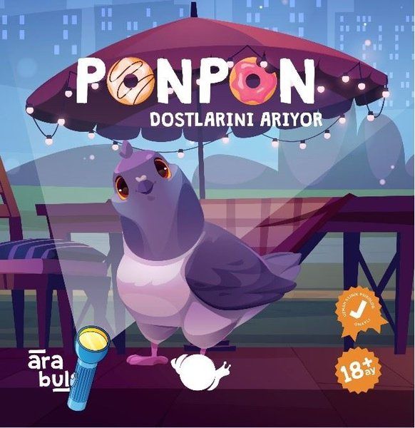Ponpon Dostlarını Arıyor - Fenerli Ara Bul Kitabı 18 + Ay - Çikolata Yayınevi Kitap