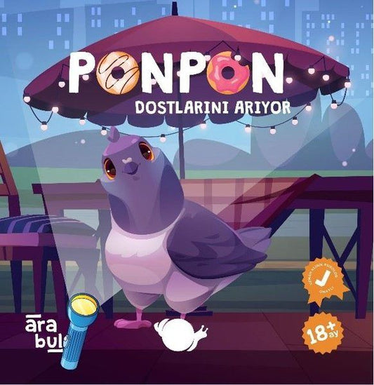 Ponpon Dostlarını Arıyor - Fenerli Ara Bul Kitabı 18 + Ay - Çikolata Yayınevi Kitap