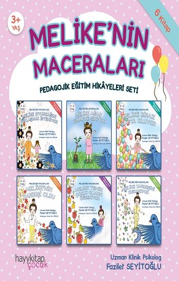 Melike'nin Maceraları 6'lı Pedagojik Eğitim Hikayeleri Seti - Hayykitap Kitap