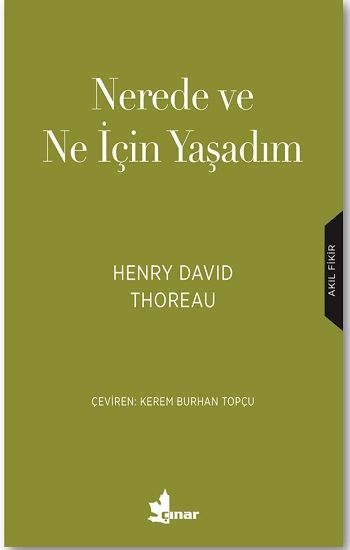 Nerede ve Ne için Yaşadım - Çınar Yayınları Kitap