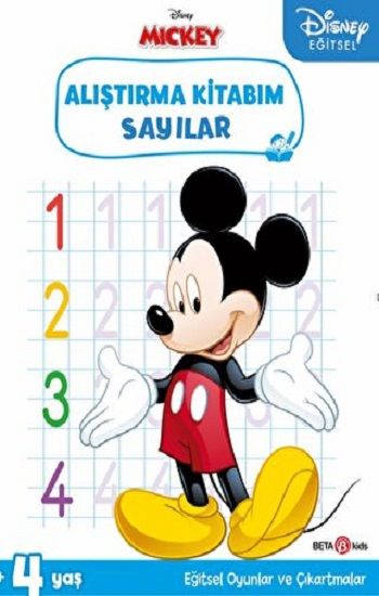 Disney Eğitsel Çıkartmalı Mickey Alıştırma Kitabım Sayılar - Beta Kids Kitap