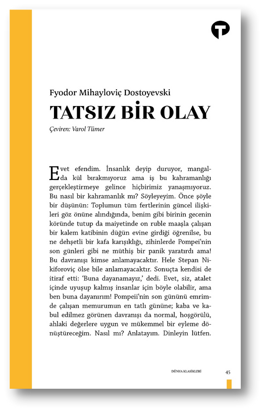 Tatsız Bir Olay - Turkuvaz Kitap Kitap