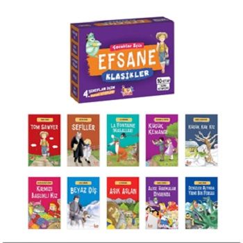 Çocuklar İçin Efsane Klasikler (10 Kitap+Soru Kitapçığı) - Bıcırık Yayınları Kitap