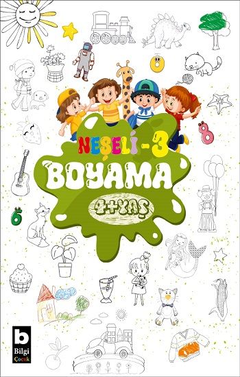 Neşeli Boyama 3 - Bilgi Yayınevi (Boyama Kitapları) Kitap