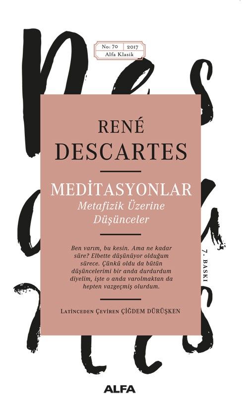 Meditasyonlar - Alfa Yayınları Kitap