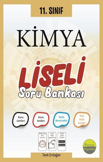 11.Sınıf Liseli Kimya Soru Bankası - Pano Yayınevi Kitap