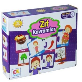 Zıt Kavramlar Okul Öncesi Eğitici-Öğretici Oyun Seti - Bumerang Yayınevi Kitap