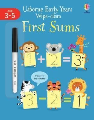 Early Years Wipe-Clean: First Sums - Usborne Publishing Kitap