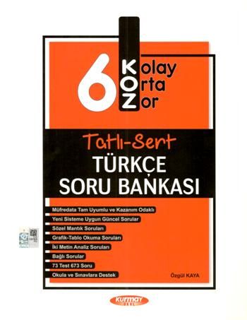 Koz 6 Tatlı Sert Türkçe Soru Bankası - Kurmay Okul Kitap