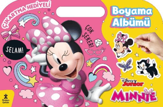 Minnie Çıkartma Hediyeli Boyama Albümü - Doğan Çocuk Kitap