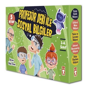 Profesör Debi İle Sosyal Bilgiler Set (5 Kitap) - Timaş Çocuk Kitap