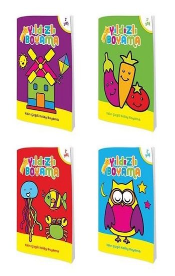 Yıldızlı Boyama (4 Kitap Takım) - Ema Kitap Kitap