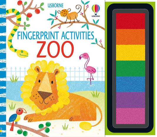 Fingerprint Activities: Zoo - Usborne Publishing Kitap