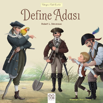 Dünyaca Ünlü Eserler - Define Adası - 1001 Çiçek Kitaplar Kitap